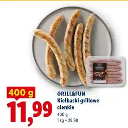 Lidl Kiełbaski grillowe cienkie oferta
