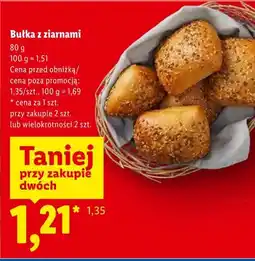Lidl Bułka z ziarnami oferta
