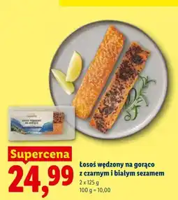 Lidl Łosoś wędzony na gorąco z czarnym i białym sezamem oferta