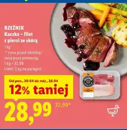 Lidl Kaczka filet z piersi ze skórą oferta