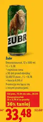 Lidl Piwo żubr oferta