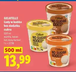Lidl Lody w kubku bez dodatku cukru wanilia, kakao lub słony karmel oferta