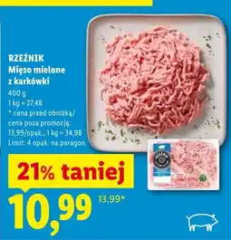 Lidl Mięso mielone z karkówki oferta