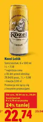 Lidl Piwo kozel leżak oferta