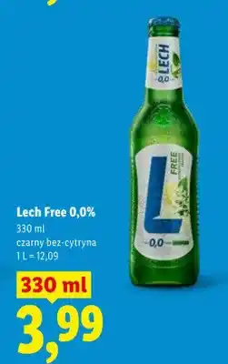 Lidl Piwo lech free 0,0% czarny bez-cytryna oferta