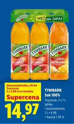 Lidl Sok 100% jabłko i multiwitamina oferta