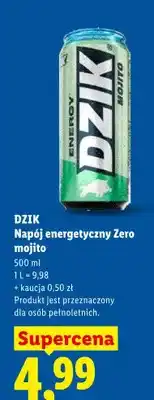 Lidl Napój energetyczny Zero mojito oferta
