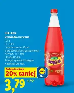 Lidl Oranżada czerwona oferta
