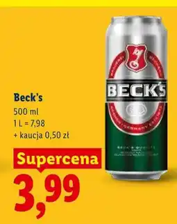 Lidl Piwo beck's oferta