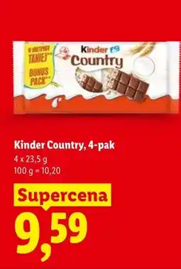 Lidl Czekolada Kinder Country 4-pak oferta