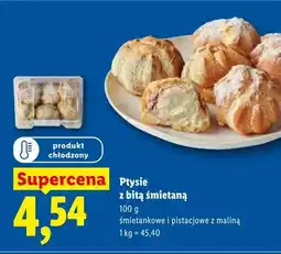 Lidl Ptysie z bitą śmietaną oferta
