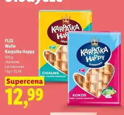 Lidl Wafle karpatka happy chałwowe lub kokosowe oferta