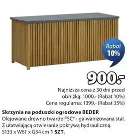 JYSK Skrzynia na poduszki ogrodowe oferta