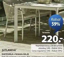 JYSK Stół + krzesło oferta