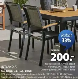 JYSK Stół + krzesło oferta
