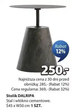 JYSK Stolik Dalripa stal i włókno cementowe 45 x W50 cm oferta