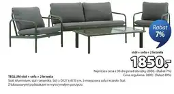 JYSK TEGLUM stół + sofa + 2 krzesła oferta