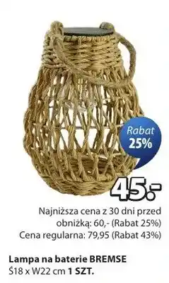 JYSK Lampa na baterie BREMSE oferta