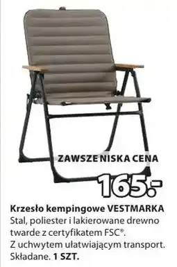 JYSK Krzesło kempingowe VESTMARKA oferta