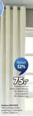 JYSK Zasłona NESVATN oferta