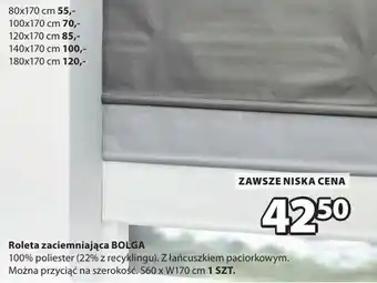 JYSK Roleta zaciemniająca BOLGA oferta