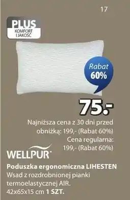 JYSK Poduszka ergonomiczna LIHESTEN oferta