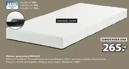 JYSK Materac sprężynowy BANELVA oferta