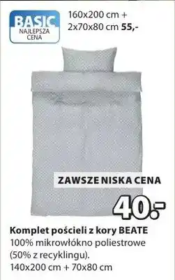 JYSK Komplet pościeli z kory BEATE oferta