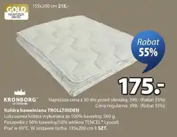 JYSK Kołdra bawełniana TROLLTINDEN oferta