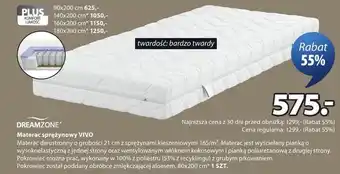 JYSK Materac sprężynowy VIVO oferta