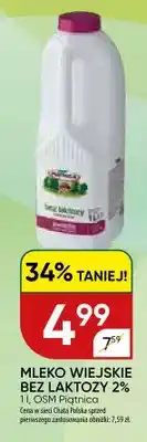 Chata Polska Mleko wiejskie bez laktozy 2% oferta
