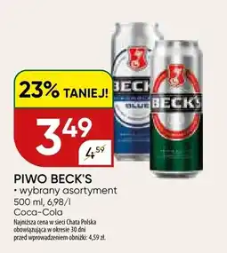 Chata Polska Piwo Beck's wybrany asortyment oferta