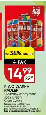 Chata Polska Piwo Warka Radler wybrany asortyment oferta