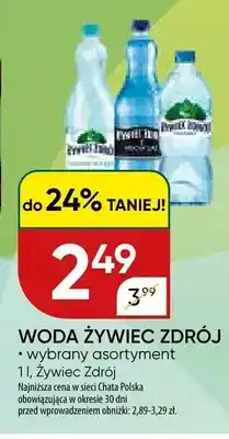 Chata Polska Woda Żywiec Zdrój wybrany asortyment oferta