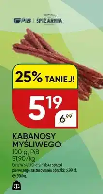 Chata Polska Kabanosy myśliwego oferta