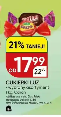 Chata Polska Cukierki Luz wybrany asortyment oferta