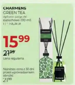 Jawa Drogerie Charmens green tea dyfuror patyczki zapachowe oferta