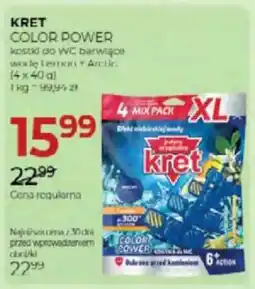 Jawa Drogerie Kret color power kosti do wc barwiące wodę lemon + arclic oferta