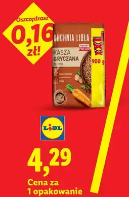 Lidl Kasza gryczana prażona, 900 g Kuchnia Lidla oferta