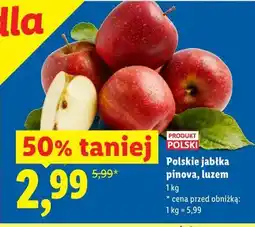 Lidl Polskie jabłka pinova, luzem oferta