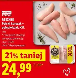 Lidl Polski kurczak - polędwiczki, XXL oferta