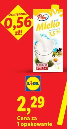 Lidl Pilos Mleko UHT 1,5% oferta