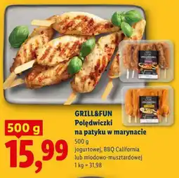 Lidl GRILL&FUN Polędwiczki na patyku w marynacie oferta
