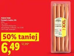 Lidl Parówki z indyka, XXL PIKOK PURE oferta