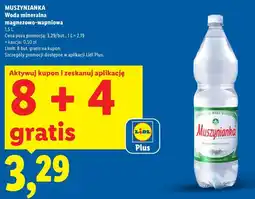 Lidl Muszynianka Woda mineralna magnezowo-wapniowa oferta