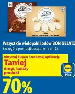 Lidl Wszystkie wielopaki lodów BON GELATI oferta