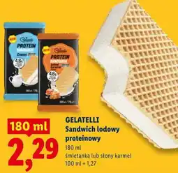 Lidl Sandwich lodowy proteinowy GELATELLI oferta
