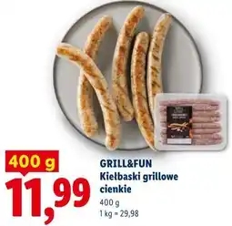 Lidl GRILL&FUN Kiełbaski grillowe cienkie oferta