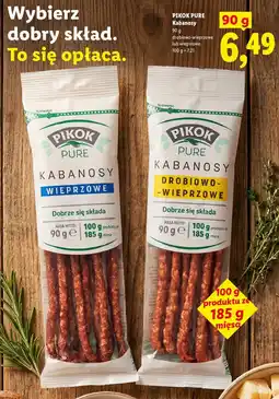 Lidl PIKOK PURE Kabanosy oferta
