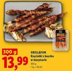 Lidl GRILL&FUN Kręciołki z boczku w marynacie oferta